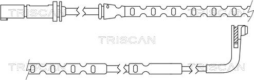 Triscan 8115 11041 - Contact d'avertissement, usure des plaquettes de frein cwaw.fr