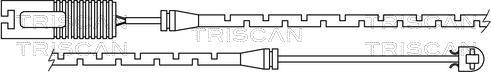 Triscan 8115 11004 - Contact d'avertissement, usure des plaquettes de frein cwaw.fr