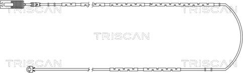 Triscan 8115 11018 - Contact d'avertissement, usure des plaquettes de frein cwaw.fr