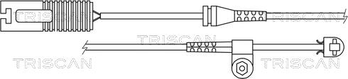 Triscan 8115 11013 - Contact d'avertissement, usure des plaquettes de frein cwaw.fr