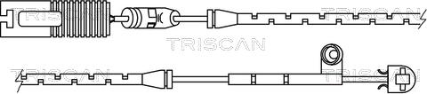 Triscan 8115 11017 - Contact d'avertissement, usure des plaquettes de frein cwaw.fr