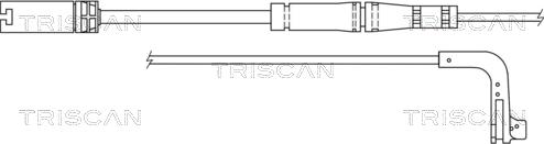 Triscan 8115 11034 - Contact d'avertissement, usure des plaquettes de frein cwaw.fr