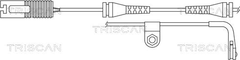 Triscan 8115 11022 - Contact d'avertissement, usure des plaquettes de frein cwaw.fr