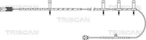 Triscan 8115 17004 - Contact d'avertissement, usure des plaquettes de frein cwaw.fr