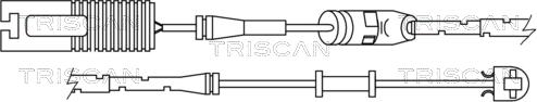 Triscan 8115 17005 - Contact d'avertissement, usure des plaquettes de frein cwaw.fr