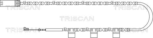 Triscan 8115 17019 - Contact d'avertissement, usure des plaquettes de frein cwaw.fr