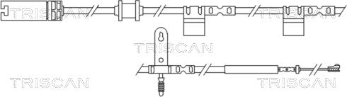 Triscan 8115 17018 - Contact d'avertissement, usure des plaquettes de frein cwaw.fr