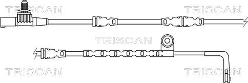 Triscan 8115 17017 - Contact d'avertissement, usure des plaquettes de frein cwaw.fr