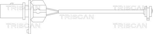 Triscan 8115 29008 - Contact d'avertissement, usure des plaquettes de frein cwaw.fr