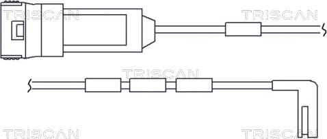 Triscan 8115 24006 - Contact d'avertissement, usure des plaquettes de frein cwaw.fr