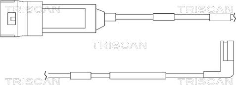 Triscan 8115 24002 - Contact d'avertissement, usure des plaquettes de frein cwaw.fr