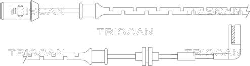 Triscan 8115 24015 - Contact d'avertissement, usure des plaquettes de frein cwaw.fr