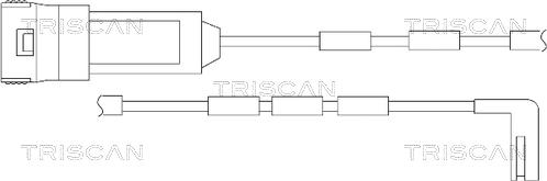 Triscan 8115 24016 - Contact d'avertissement, usure des plaquettes de frein cwaw.fr