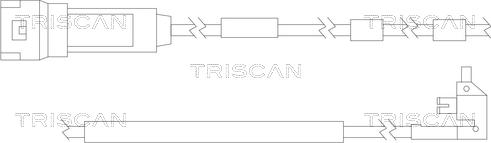 Triscan 8115 24011 - Contact d'avertissement, usure des plaquettes de frein cwaw.fr