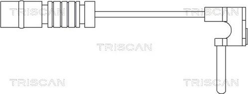 Triscan 8115 23002 - Contact d'avertissement, usure des plaquettes de frein cwaw.fr