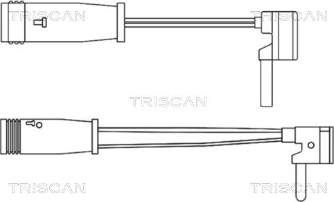 Triscan 8115 23017 - Contact d'avertissement, usure des plaquettes de frein cwaw.fr