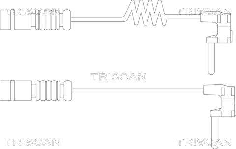 Triscan 8115 23020 - Contact d'avertissement, usure des plaquettes de frein cwaw.fr