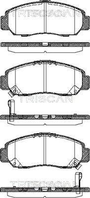 Triscan 8110 40057 - Kit de plaquettes de frein, frein à disque cwaw.fr