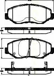 Triscan 8110 40009 - Kit de plaquettes de frein, frein à disque cwaw.fr