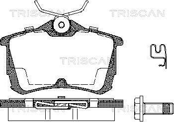 Triscan 8110 40006 - Kit de plaquettes de frein, frein à disque cwaw.fr