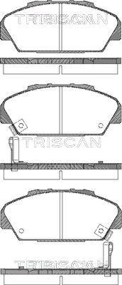 Triscan 8110 40001 - Kit de plaquettes de frein, frein à disque cwaw.fr