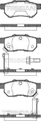 Triscan 8110 40003 - Kit de plaquettes de frein, frein à disque cwaw.fr