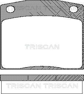 Triscan 8110 40017 - Kit de plaquettes de frein, frein à disque cwaw.fr