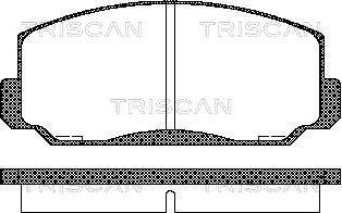 Triscan 8110 40022 - Kit de plaquettes de frein, frein à disque cwaw.fr