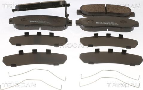 Triscan 8110 40070 - Kit de plaquettes de frein, frein à disque cwaw.fr