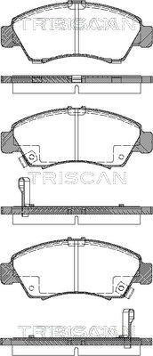 Triscan 8110 40169 - Kit de plaquettes de frein, frein à disque cwaw.fr