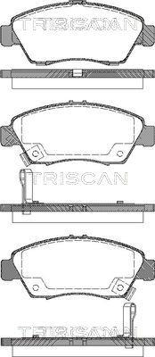 Triscan 8110 40168 - Kit de plaquettes de frein, frein à disque cwaw.fr