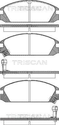 Triscan 8110 40853 - Kit de plaquettes de frein, frein à disque cwaw.fr