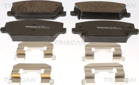 Triscan 8110 43058 - Kit de plaquettes de frein, frein à disque cwaw.fr