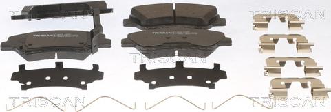 Triscan 8110 43057 - Kit de plaquettes de frein, frein à disque cwaw.fr