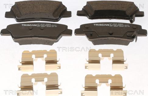 Triscan 8110 43063 - Kit de plaquettes de frein, frein à disque cwaw.fr