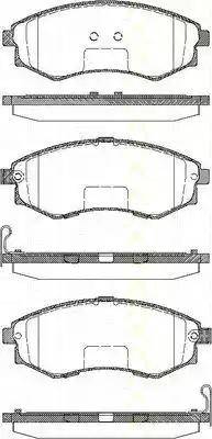 Triscan 8110 43005 - Kit de plaquettes de frein, frein à disque cwaw.fr