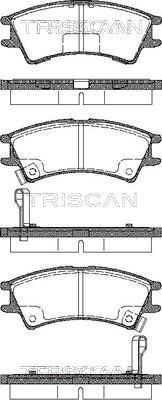 Triscan 8110 43007 - Kit de plaquettes de frein, frein à disque cwaw.fr