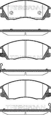 Triscan 8110 43019 - Kit de plaquettes de frein, frein à disque cwaw.fr