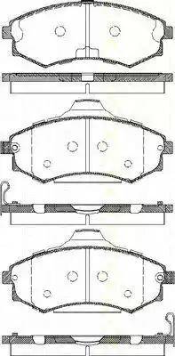 Triscan 8110 43015 - Kit de plaquettes de frein, frein à disque cwaw.fr