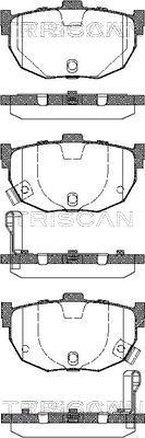 Triscan 8110 43026 - Kit de plaquettes de frein, frein à disque cwaw.fr