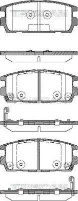 Triscan 8110 43020 - Kit de plaquettes de frein, frein à disque cwaw.fr