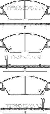 Triscan 8110 43182 - Kit de plaquettes de frein, frein à disque cwaw.fr