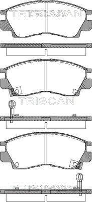 Triscan 8110 42914 - Kit de plaquettes de frein, frein à disque cwaw.fr