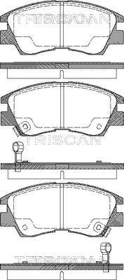 Triscan 8110 42915 - Kit de plaquettes de frein, frein à disque cwaw.fr