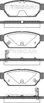 Triscan 8110 42005 - Kit de plaquettes de frein, frein à disque cwaw.fr