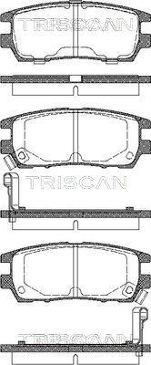 Triscan 8110 42003 - Kit de plaquettes de frein, frein à disque cwaw.fr