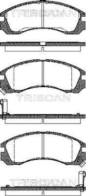 Triscan 8110 42002 - Kit de plaquettes de frein, frein à disque cwaw.fr