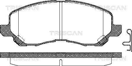 Triscan 8110 42019 - Kit de plaquettes de frein, frein à disque cwaw.fr