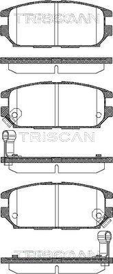 Triscan 8110 42014 - Kit de plaquettes de frein, frein à disque cwaw.fr