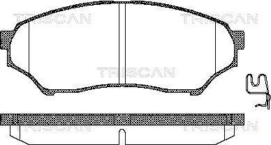 Triscan 8110 42015 - Kit de plaquettes de frein, frein à disque cwaw.fr